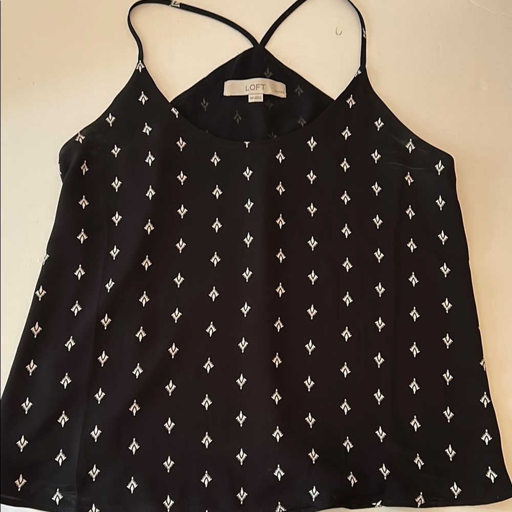 LOFT Black and White Women's Top